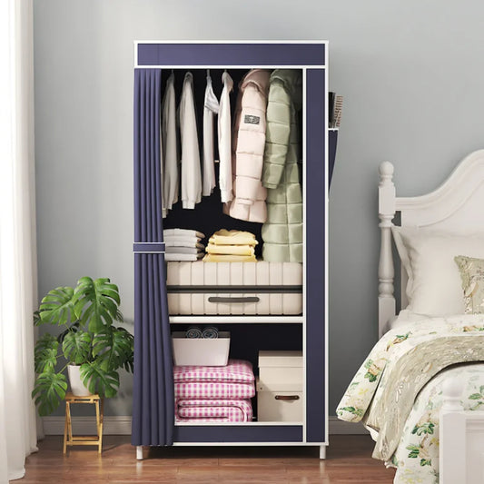 Dustproof Wardrobe Simple Storage Cabinet Household Bedroom Multi Layer Storage Save Space Armoire Dampproof Cloth Wardrobe