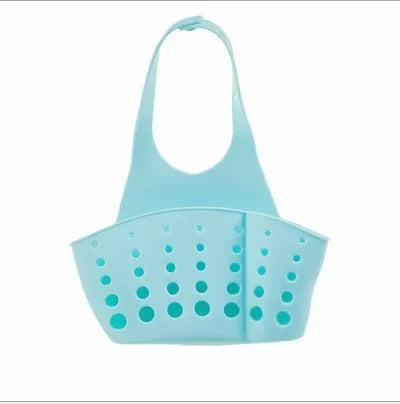 Home Storage Drain Basket Kitchen Sink Holder Adjustable Soap Sponge Shlf Hanging Drain Basket Bag Kitchen Accessories