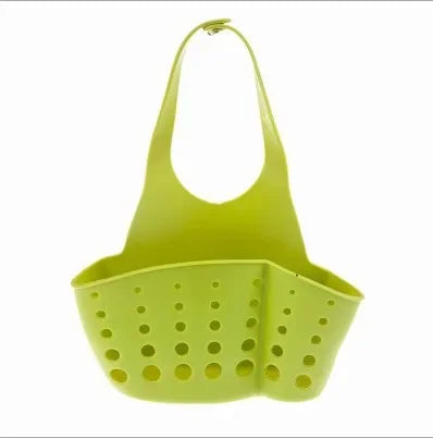 Home Storage Drain Basket Kitchen Sink Holder Adjustable Soap Sponge Shlf Hanging Drain Basket Bag Kitchen Accessories