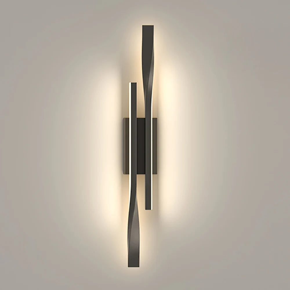 Long strip wall lamp light luxury creative room bedroom bedside lamp simple modern Nordic living room TV wall lamp