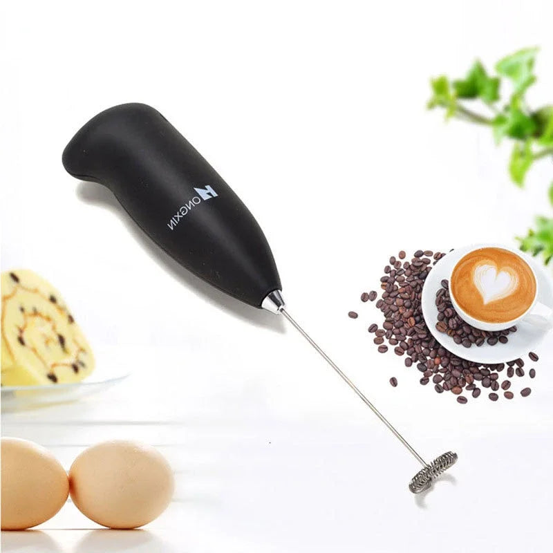 Milk Frother Handheld Foamer Coffee Maker Egg Beater Chocolate/Cappuccino Stirrer Mini Portable Blender Kitchen Whisk Tool