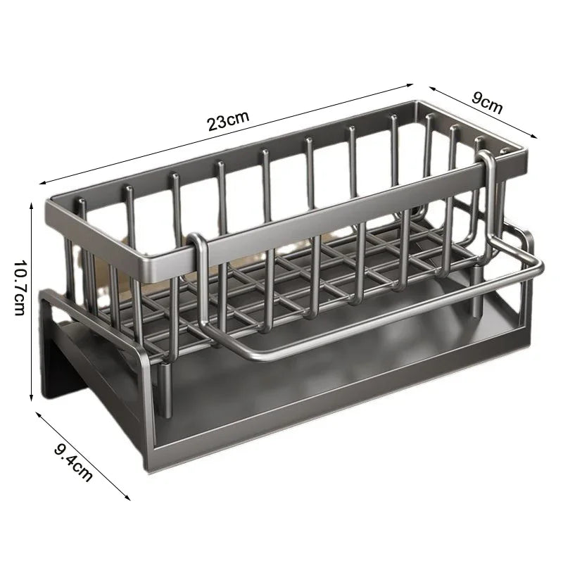 Sink Drain Rack Plastic Sponge Holder Faucet Storage Soap Drainer Towel Rack Shelf Organizer Kitchen Accessories