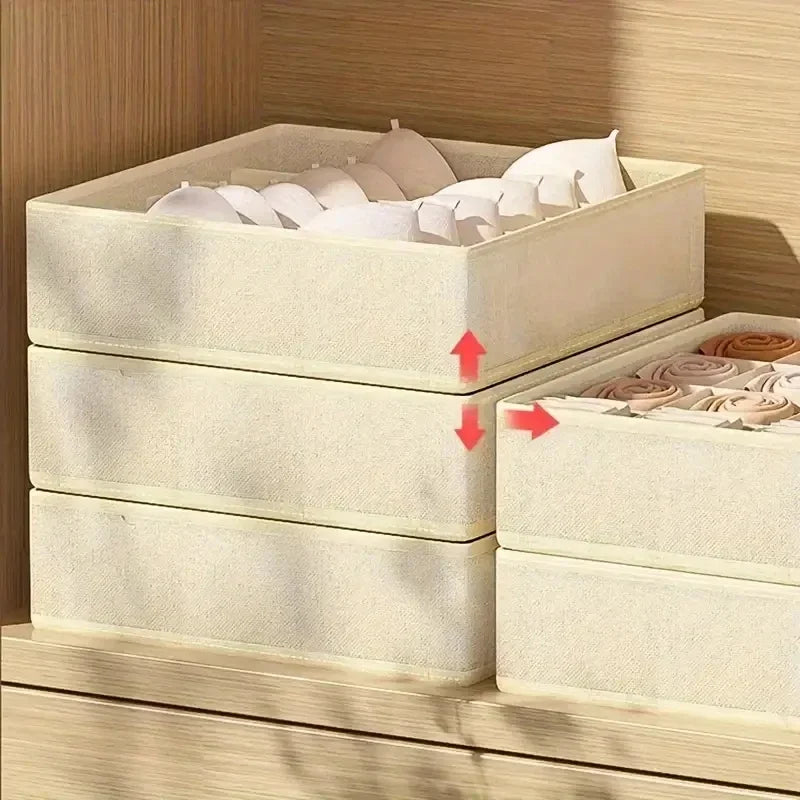 Sports Bra Underwear Organizer Storage Box Panties Socks Storage Boxes Wardrobe Clothes Organizer Cabinet Drawers Separator Box