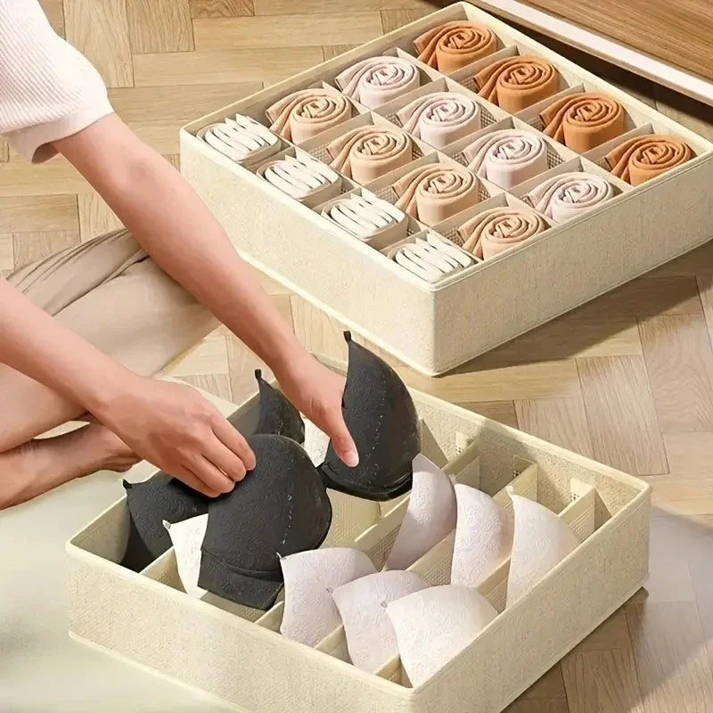 Sports Bra Underwear Organizer Storage Box Panties Socks Storage Boxes Wardrobe Clothes Organizer Cabinet Drawers Separator Box